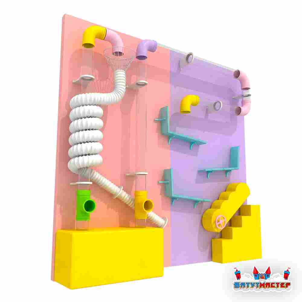 Детская интерактивная игровая стена «Шаропад делюкс», 2,59×0,5×0,5 м
