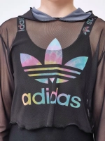 купальник слитный спортивный топ с капюшоном