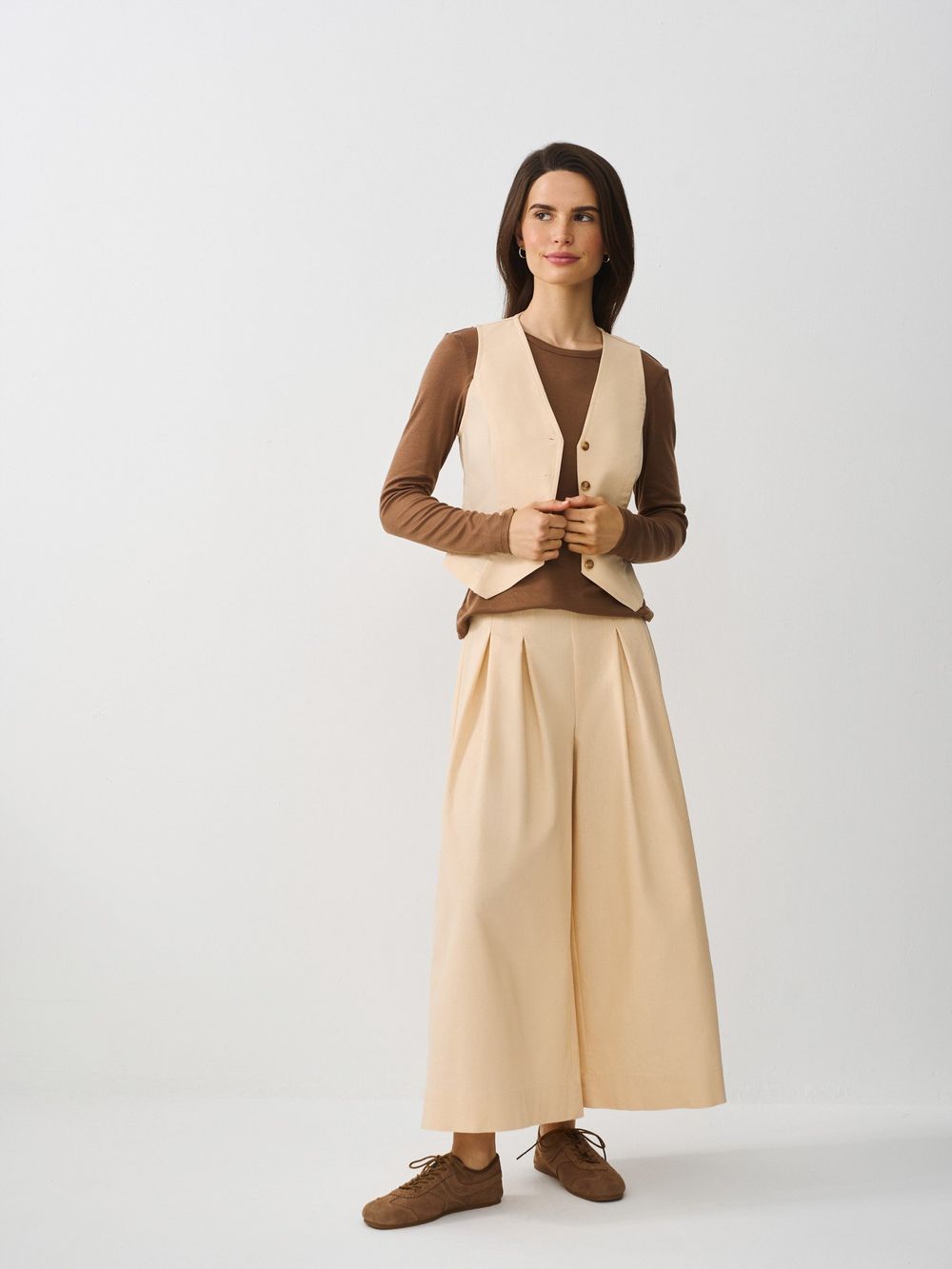 Брюки укороченные "Айвори" женские