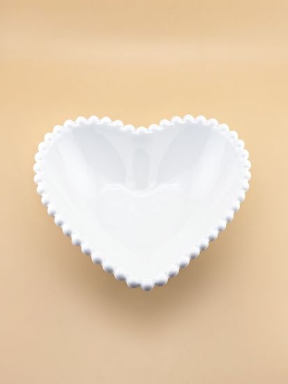 Блюдо сервировочное сердечко 16х15х5 см. Бусины