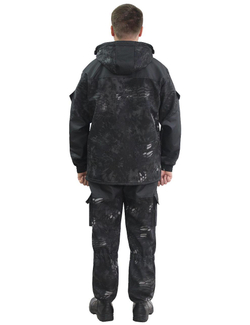 Костюм Горка-Demi тк.Polarfleece рип-стоп цв.Питон чёрный