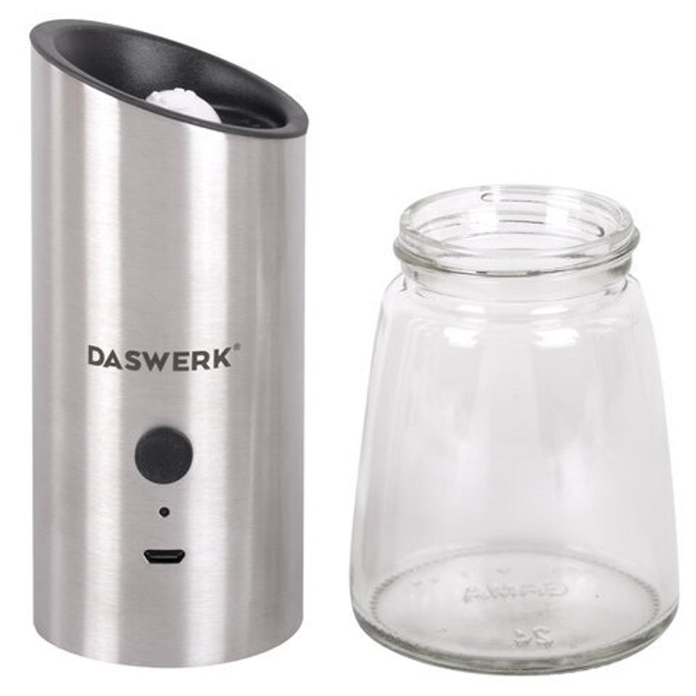 Набор гравитационных мельниц для соли и специй, электрические, 2 шт., USB, PM-8, DASWERK, 456626