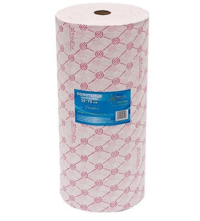 Полотенце White line Спанлейс 35*70 Розовое 100 шт рулон