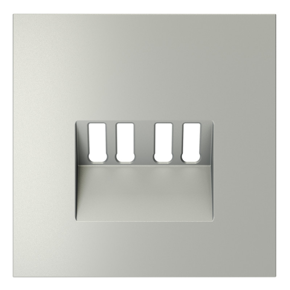 Накладка для розетки акустической 4-местной , S70 (сталь)