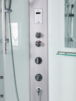 Душевая кабина WeltWasser (ВельтВассер) Halle 1204 L, с высоким поддоном, с электрикой и ГМ, 120x90x217