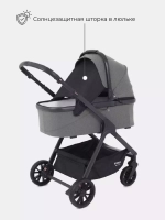 Коляска детская MOWBaby "MOVE" MB402 2в1 Grey (2023)