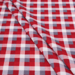 Кулирная гладь с рисунком, 100% хлопок, 180 гр/м2, серый/красный (20730)