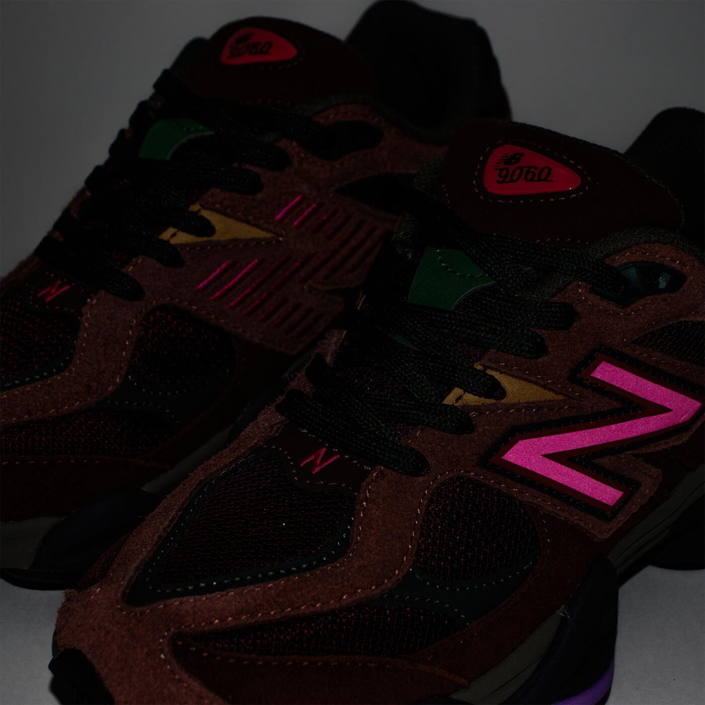 Кроссовки New Balance 9060 Brown Pink Mix Wmns