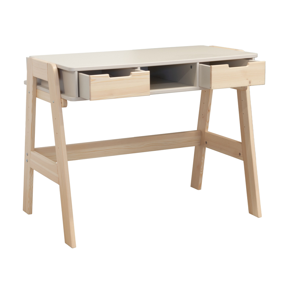 Стол письменный детский Чек / парта для школьника растущая, цвет бежевый