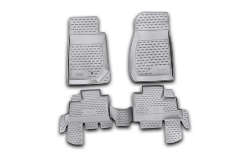 Коврики в салон для JEEP Wrangler 4 двери, 2007- 4 шт. (полиуретан) MFJK7401