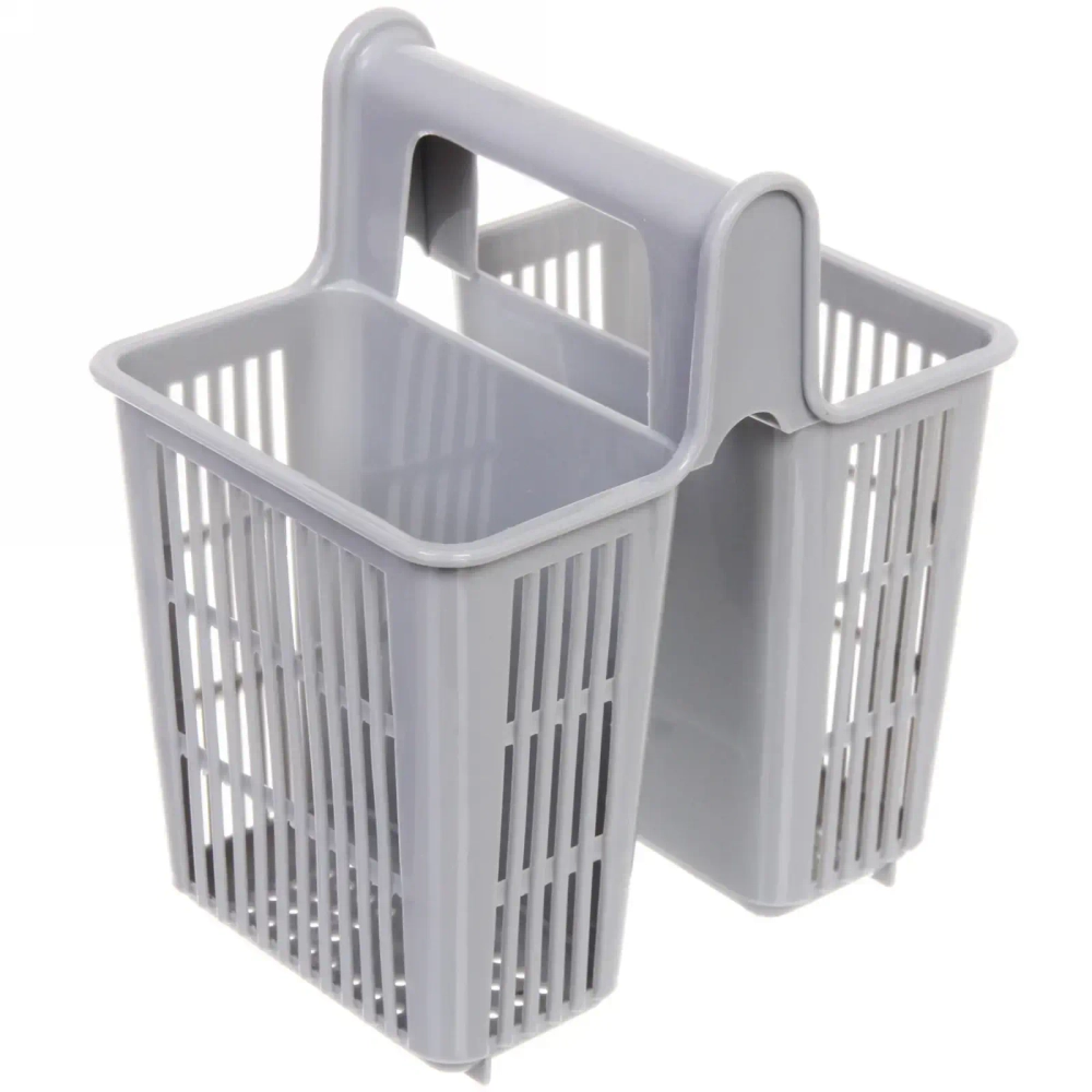 Подставка для столовых приборов «Grey» 14*10*16см 2секции