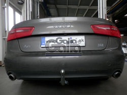 Фаркоп оцинкованный Galia A049C для Audi A6 седан/универсал 2011-2019, Audi A6 Allroad 2012-, Audi A7 Sportback 2011-2017(паспорт и сертификат в комплекте)(без электрики)