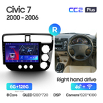 Teyes CC2 Plus 9" для Honda Civic 7 2000-2006