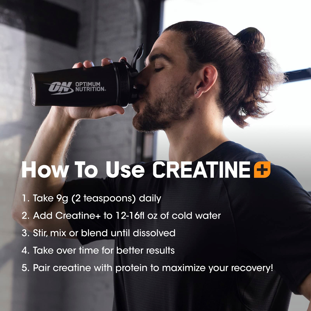 Optimum Nutrition, Creatine +, клубника и персик, 360 г (12,69 унции)