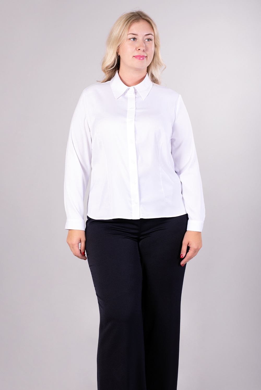 Блузка женская 3764зпа, белый #84Бел093764зп