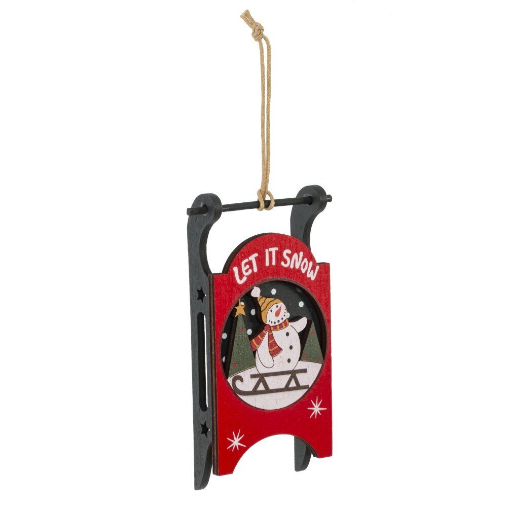 GAEM Изделие декоративное подвесное "Сани", L6,5 W2,5 H14 см, 4в.