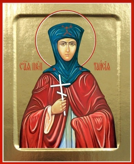 Икона Таисии Египетской, преподобной на дереве: 125 х 160 (Синопсисъ)