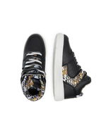 Кожаные кроссовки Versace Jeans Couture - черный(73VA3SJ1ZP156)