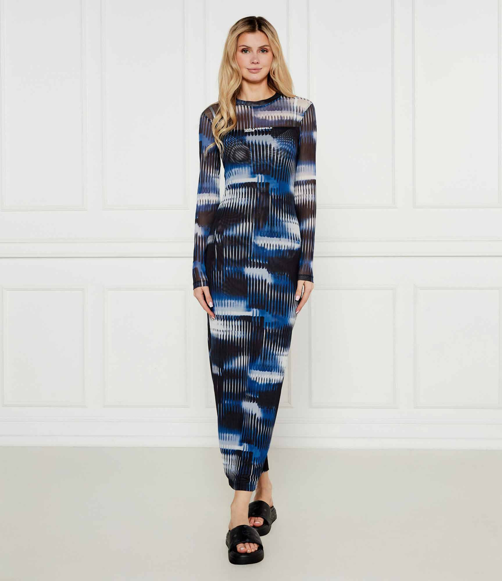 Платье KLJ Aop Karl Lagerfeld Jeans - темно-синий(A1W13013)