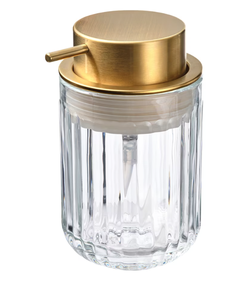 СИЛВТДЖАРН SILVTJARN Дозатор для мыла, 350 мл, золотой