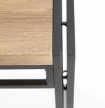 Комплект столовой мебели Halmar BOLIVAR (стол + 6 стульев, дуб золотой/черный)
