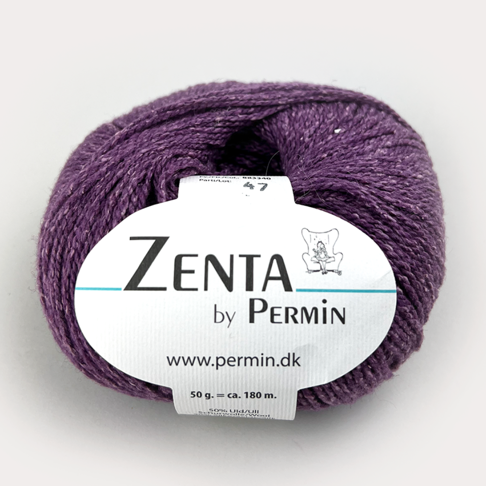 Пряжа для вязания Zenta 883340, 50% шерсть, 30% шелк, 20% нейлон (50г 180м Дания)