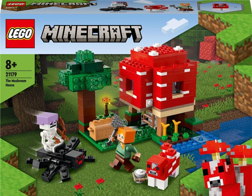 Конструктор LEGO Minecraft 21179 Грибной дом