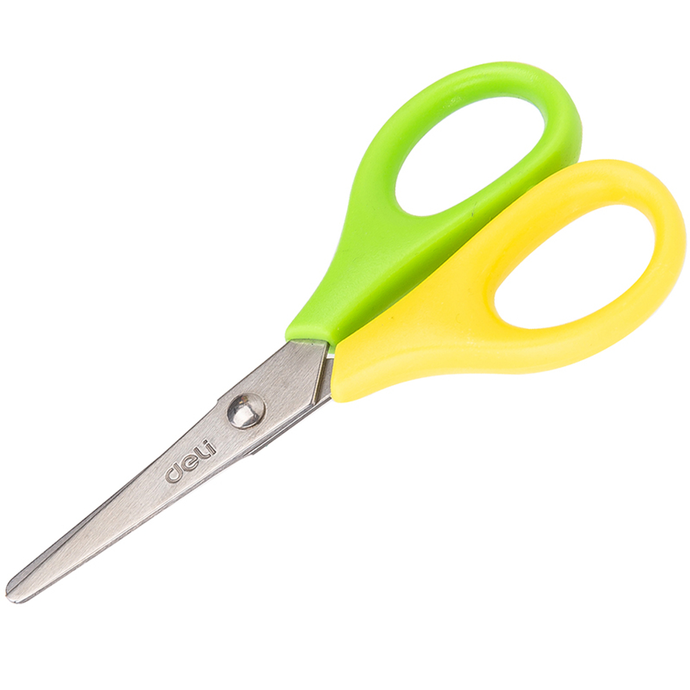 Ножницы DELI "Magic Zoo 60100" 115 мм, пластиковые ручки, цвет ассорти