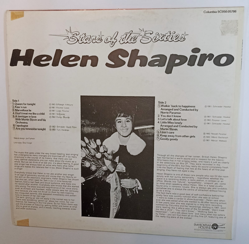 Helen Shapiro Stars Of The Sixties Helen Shapiro (Holand 1975)