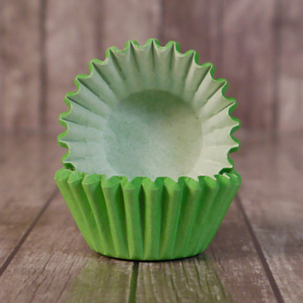 Капсулы бумажные для конфет Зеленые 30*23 мм, 100 шт