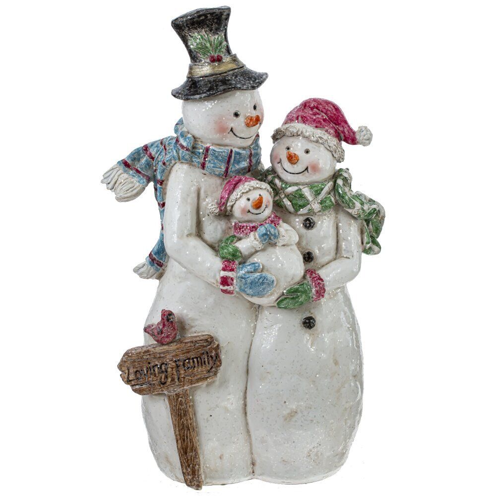 GAEM Фигурка декоративная "Снеговики", L18 W9 H31 см