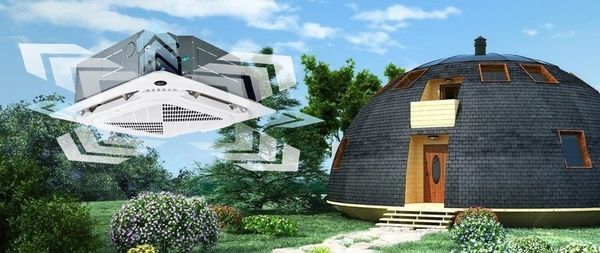 Новый кассетный кондиционер LESSAR для загородного дома: обдув на 360°!