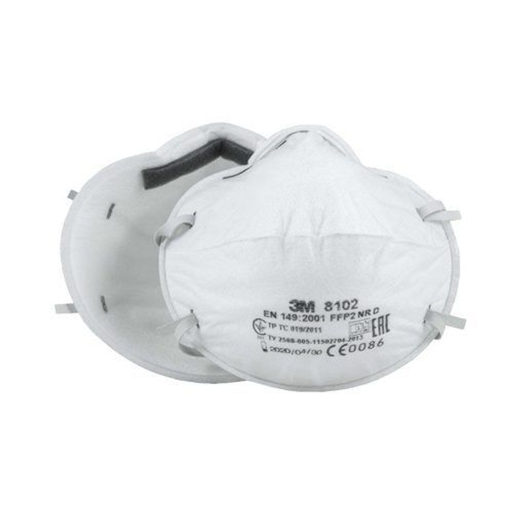 РЕСПИРАТОР 3М™ 8102 (FFP2) БЕЗ КЛАПАНА