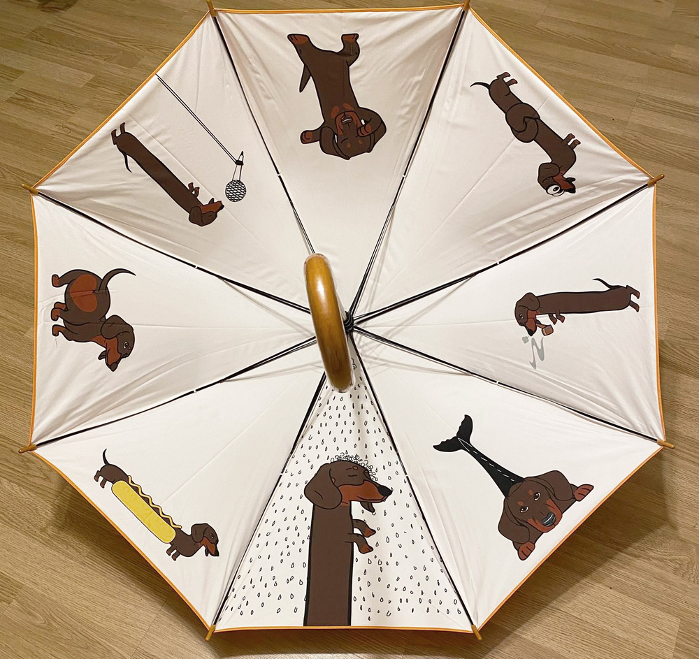 Зонт "Веселые таксы"