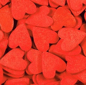 Сердечки красные БОЛЬШИЕ  100 гр