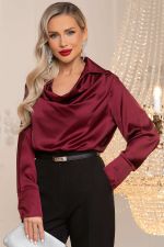 Блуза Шелковая сказка (рубин) Б14382-34М LT Collection