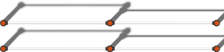 Брусья двухуровневые гимнастические, паттерн Vector
