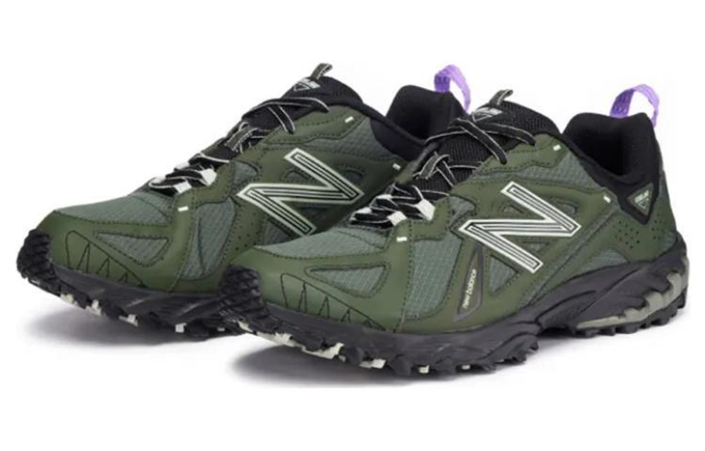 Niko and ... New Balance 610T round head lace-up shock absorption non-slip low-cut outdoor functional shoes for men and women the same green