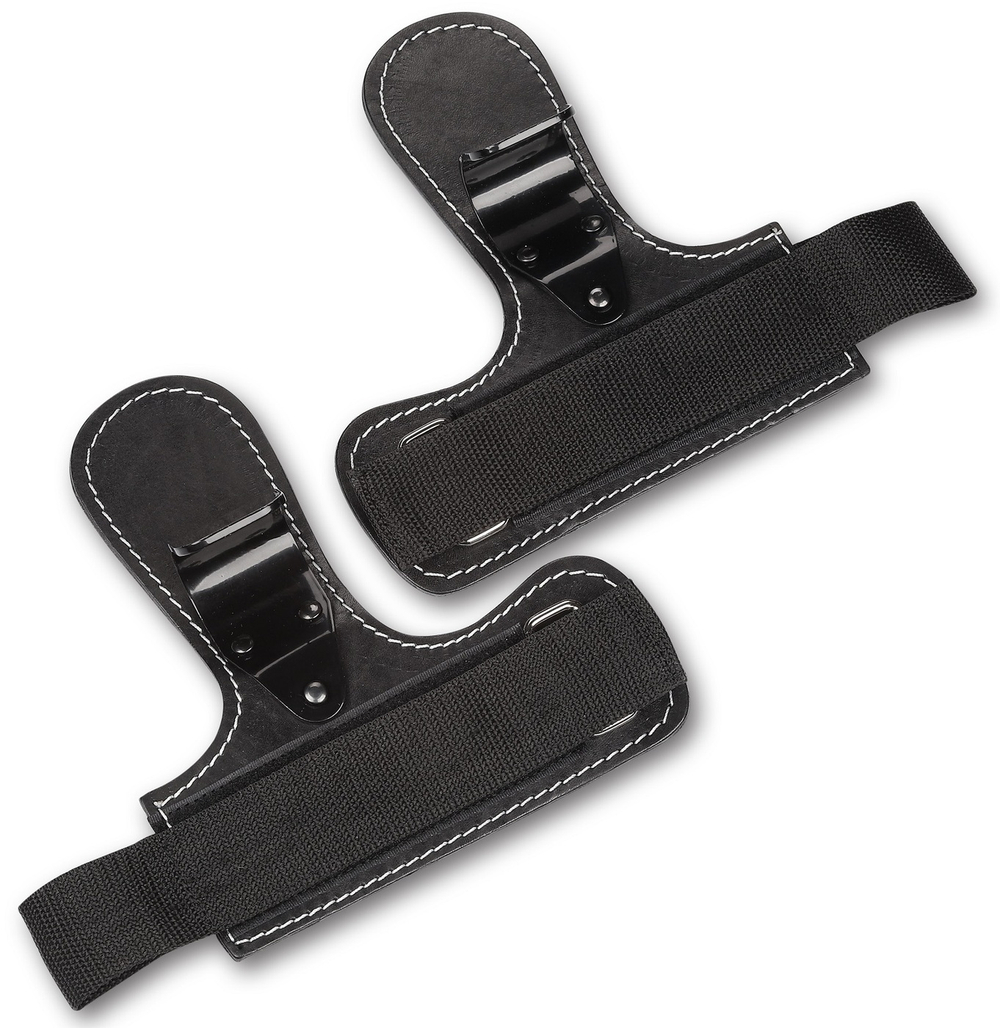 Крюки для турника и штанги ReKoy FG006, крюки для тяги, кожаные