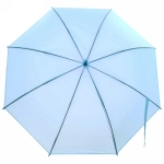 Зонт-трость женский «Классический» цвет голубой, 8 спиц, d-92см, длина в слож. виде 71см