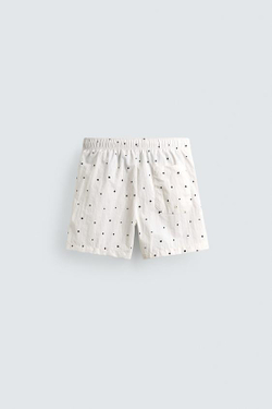ZARA ПЛАВКИ В ГОРОШЕК, ЭКРЮ