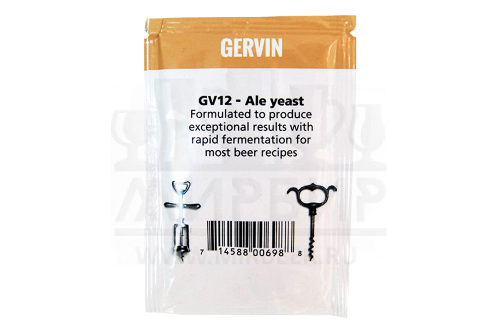 Пивные дрожжи Gervin "GV12 Ale Yeast", 11 г