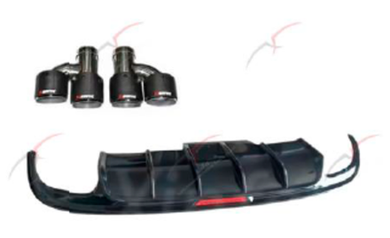 Диффузор заднего бампера для Jaguar XF 2016-2020 Ягуар