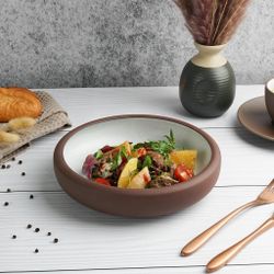 Салатник 700 мл d 19,2 cм h5,4 cм White Matt New Brown Taiga P.L. [1]