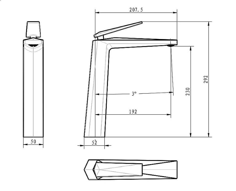 Смеситель для раковины Boheme Venturo 382