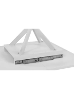 Стол кухонный Белый муар 100(131)х100х75 см