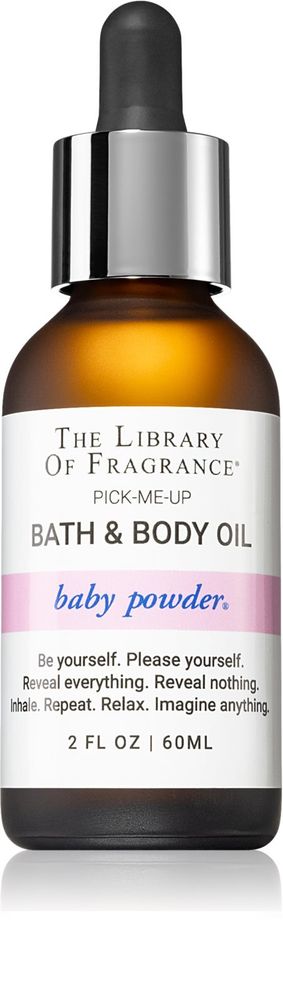The Library of Fragrance масло для тела для ванны Baby Powder