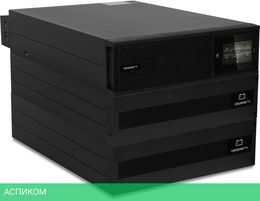 Источник бесперебойного питания Ippon Innova Unity RT 3-3 20K 20000Вт 20000ВА черный (1445985)