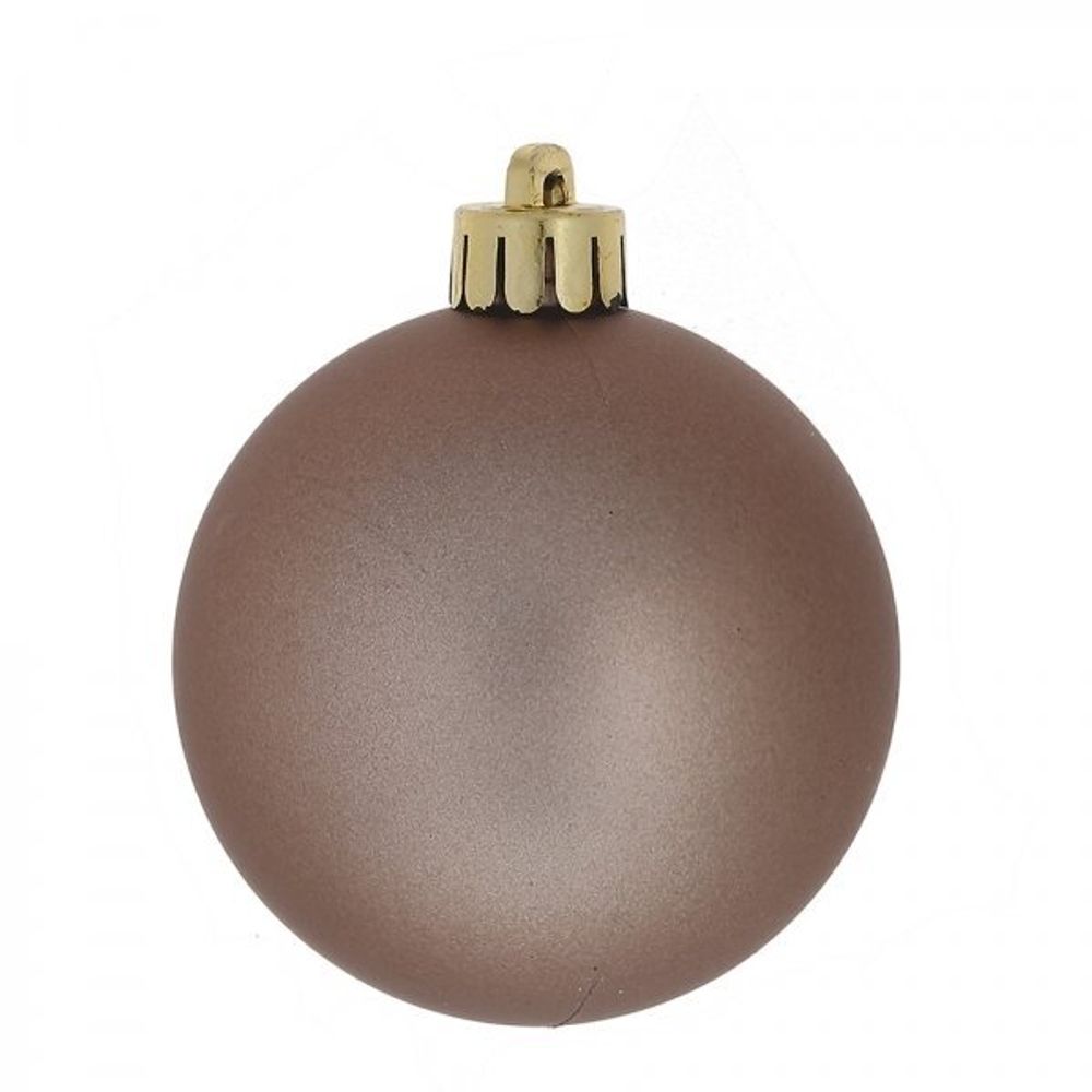 GAEM Набор из 40шт, Украшение новогоднее Шар "Молочный шоколад", D3/4/5/6 см, L14 W14 H26 см