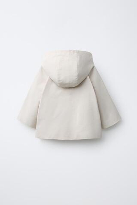 ZARA ПАРКА С КАПЮШОНОМ, БЕЖЕВЫЙ